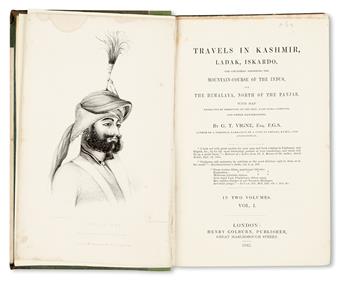 VIGNE, GODFREY THOMAS. Travels in Kashmir, Ladak, Iskardo [etc.].  2 vols.  1842